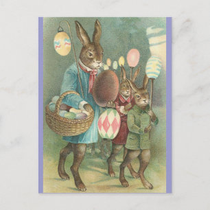 Rabbits Night Out Briefkaart