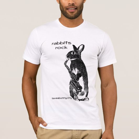 Rabbits Rock T-shirt (Voorkant)