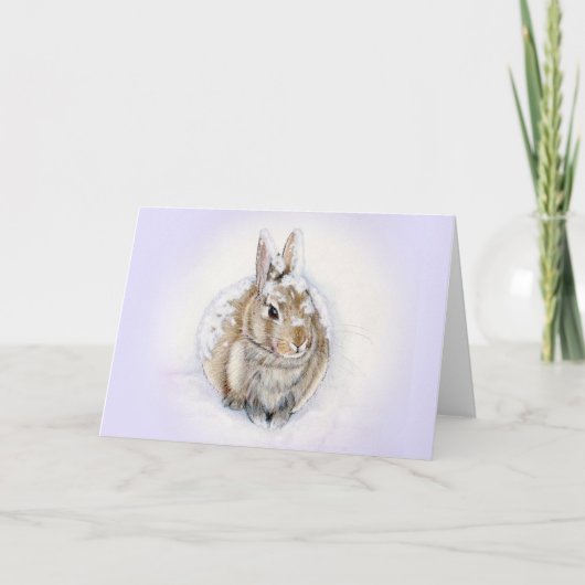 RABBIT'S SNOW DAY KAART (Voorkant)