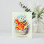 Rabbitt Alice Wonderland ~ Carte postale / Invitat (Debout devant)