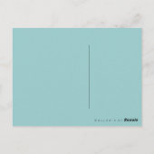 Rabbitt Alice Wonderland ~ Carte postale / Invitat (Dos)