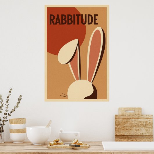 Rabbitude Poster (Keuken)