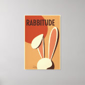 Rabbitude Poster Canvas Afdruk (Voorkant)