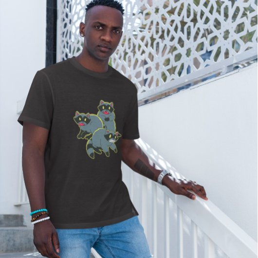 Rabid Raccoons Cartoon T-shirt