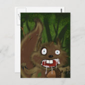Rabid Squirrel Briefkaart (Voorkant / Achterkant)