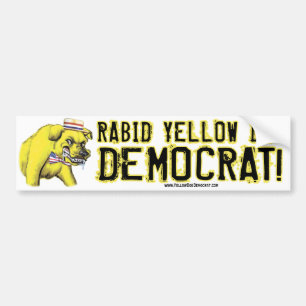 Rabid Yellow Dog Democraat Bumpersticker