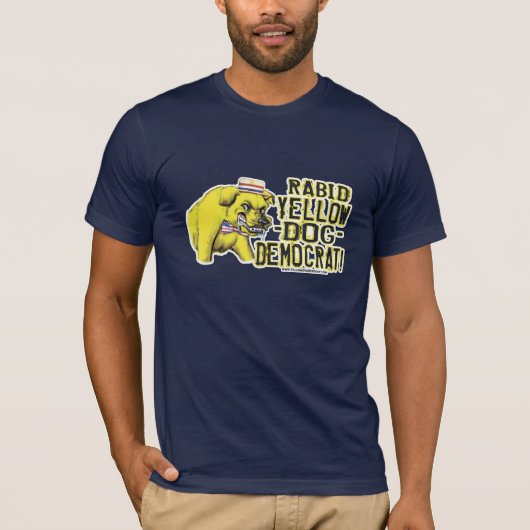 Rabid Yellow Dog Democraat Shirt  (Voorkant)