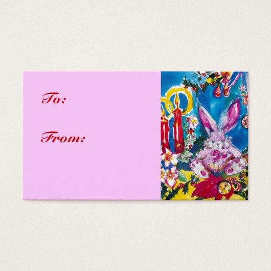 RABIT ROSE, BOUGIES DE NOËL ET HOLLYBERRIES (Devant)