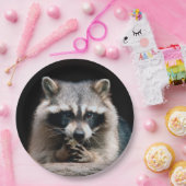 Raccoon 004 papieren bordje (Feest)