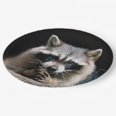 Raccoon 004 papieren bordje (Gekanteld)