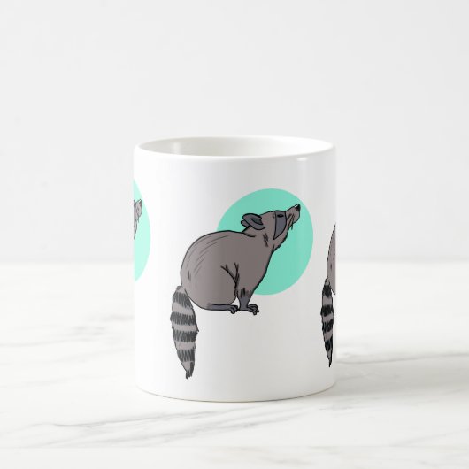 Raccoon 11oz keramische Mok (Center)