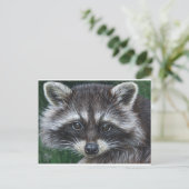 Raccoon 3 briefkaart (Staand voorkant)