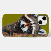 Raccoon à partir de Tree iPhone 14 Coque (Verso (horizontal))