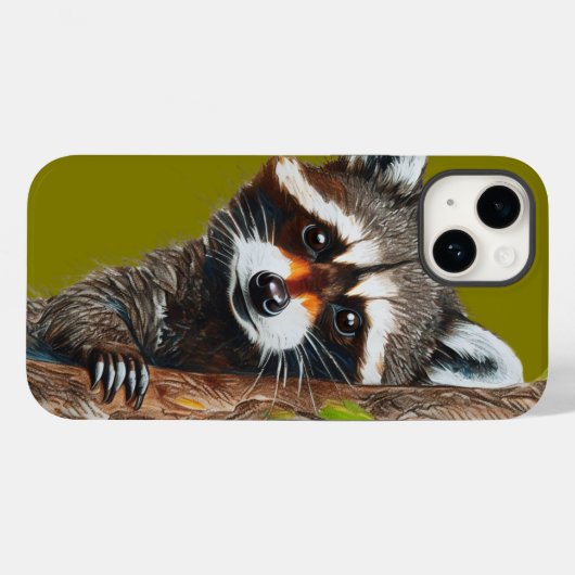 Raccoon à partir de Tree iPhone 14 Coque (Verso (horizontal))
