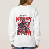 Raccoon amusant et joyeux Sweatshirt (Dos)