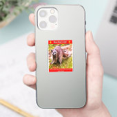 Raccoon Avec Sticker Fleur De Lis (Téléphone)