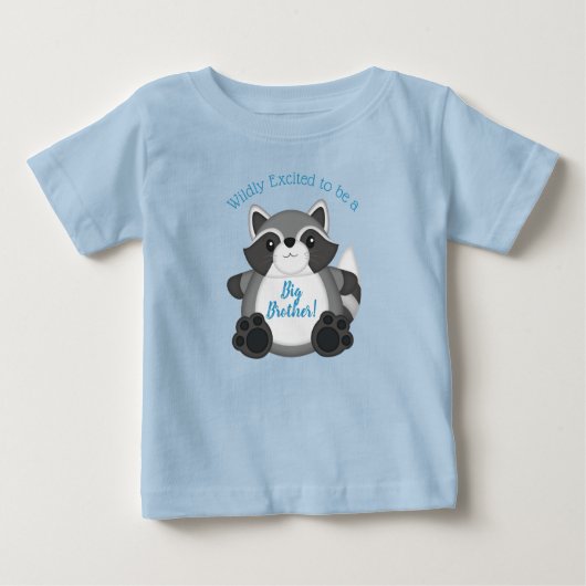 Raccoon Baby shower Blue (Voorkant)