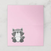 Raccoon Baby shower Roze (Buitenkant ongevouwen)