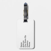 Raccoon Bagagelabel (Achterkant verticaal)