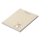 Raccoon Beige Notitieblok (Gedraaid)