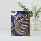 RACCOON Briefkaart (Staand voorkant)