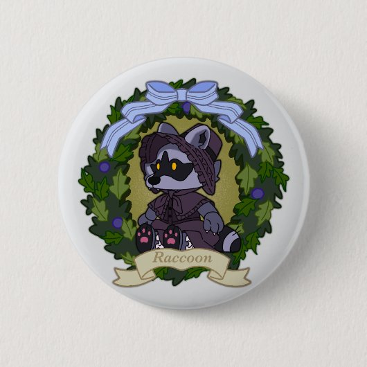 Raccoon Button (Voorkant)