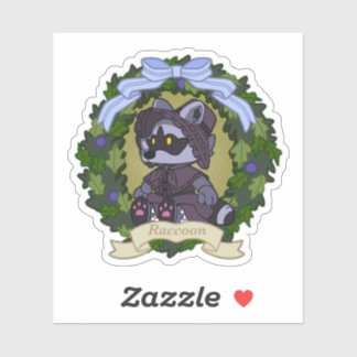 Raccoon Custom-Cut Vinyl Sticker