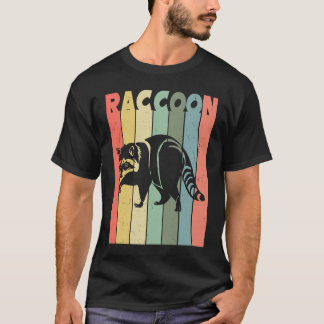Raccoon Cute Raccoon  Retro Raccoon T-shirt