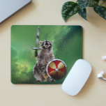 Raccoon dans l'espace Viking Shield épée mignonne<br><div class="desc">Cette conception a été créée par art numérique. Elle peut être personnalisée en cliquant sur le bouton personnaliser et en modifiant la couleur, en ajoutant un nom, des initiales ou vos mots préférés. Contactez-moi à l'adresse colorflowcreations@gmail.com si vous souhaitez que ce design soit disponible sur un autre produit. Achetez ma...</div>