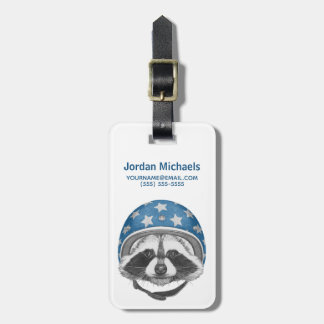 Raccoon Dareduivel | Jouw namen toevoegen Bagagelabel