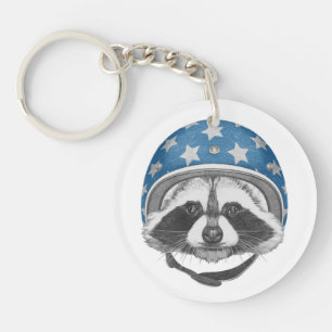 Raccoon Dareduivel Sleutelhanger