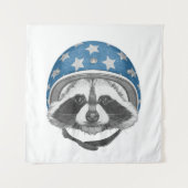 Raccoon Dareduivel Wandkleed (Voorkant)