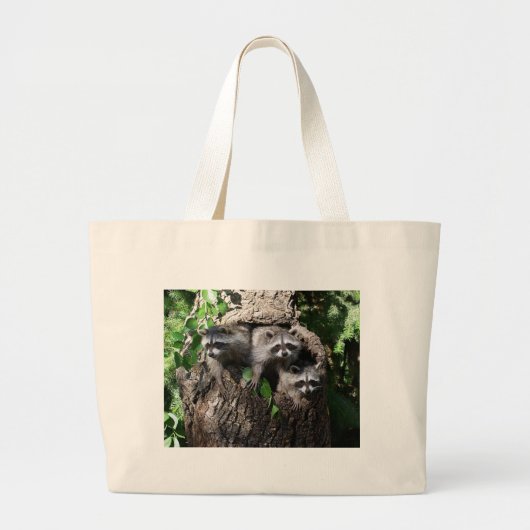 Raccoon - de drie amigos grote tote bag (Voorkant)
