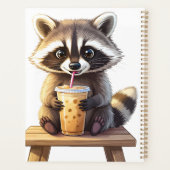 Raccoon Drinking Iced Coffee (Dos)