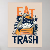 Raccoon Eat Trash Poster (Voorkant)