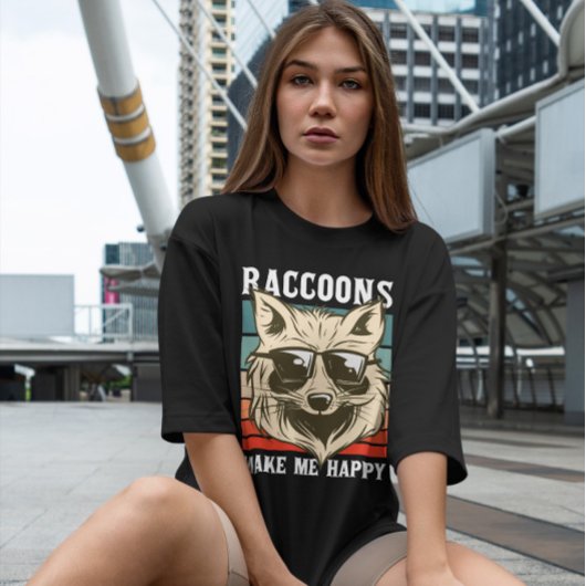 Raccoon Eating Ramen T-shirt