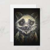 Raccoon Flat Dank u kaart (Voorkant / Achterkant)
