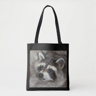 Raccoon groot Tas. Blossom de Wilde Raccoon Momma Draagtas