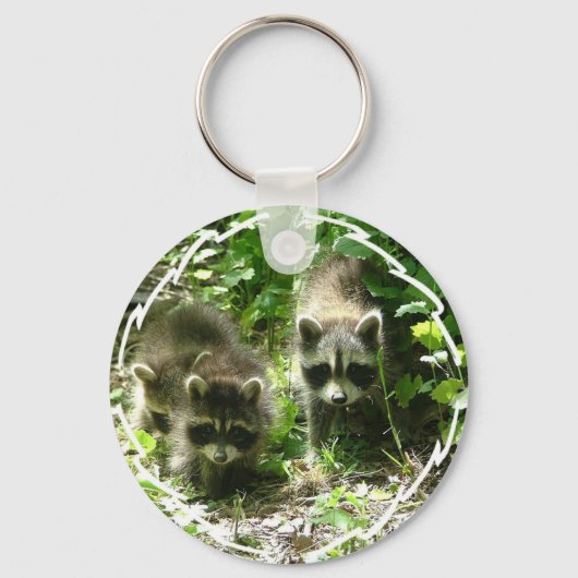 Raccoon Habitat Sleutelhanger (Voorkant)