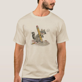 Raccoon Hand-Drawn T-shirt