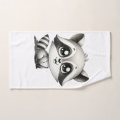 Raccoon Handdoek (Handdoek)