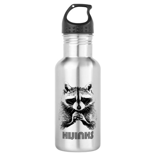 Raccoon Hijinks Waterfles (Voorkant)