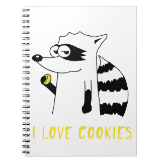 Raccoon: Ik hou van koekjes Notitieboek