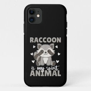 Raccoon is mijn Spirit Animal Schattige Raccoon iPhone 11 Hoesje