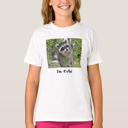 Raccoon - kinder T-shirt (Voorkant)