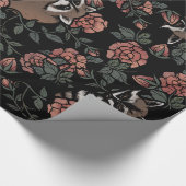 Raccoon liefhebbers schattige wasberen art een per cadeaupapier (Hoek)