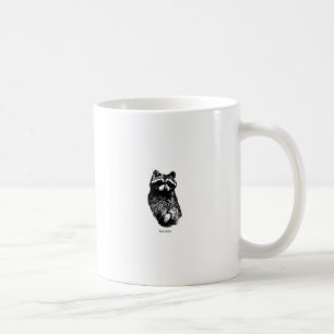 Raccoon Line Art Logo Koffiemok