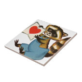 Raccoon Love Tegeltje (Zijkant)