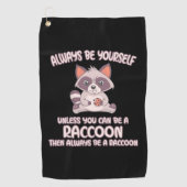 Raccoon Lover is altijd een Raccoon Golfhanddoek (Voorkant)