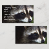 Raccoon Masker-Visitekaartjes Visitekaartje (Voorkant / Achterkant)